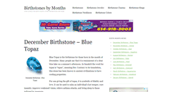 Desktop Screenshot of birthstonesbymonths.net