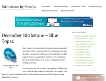 Tablet Screenshot of birthstonesbymonths.net